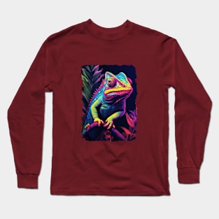 Colorful Chameleon Long Sleeve T-Shirt